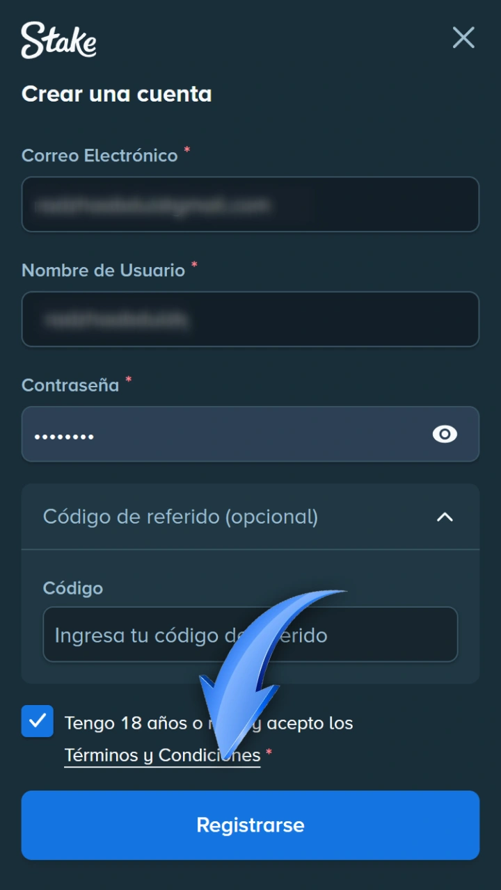 Crea tu cuenta de forma rápida y segura para experimentar la velocidad de Stake.
