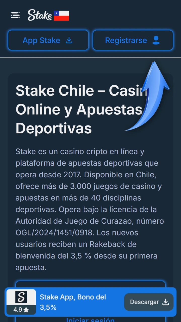 Comienza tu aventura en el mundo de las apuestas deportivas visitando el sitio web de Stake.
