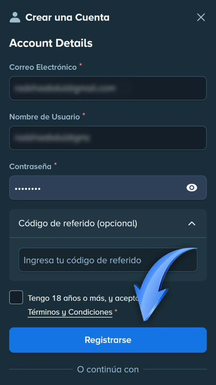 Crea rápidamente tu cuenta de Stake para demostrar tus habilidades en el póker.