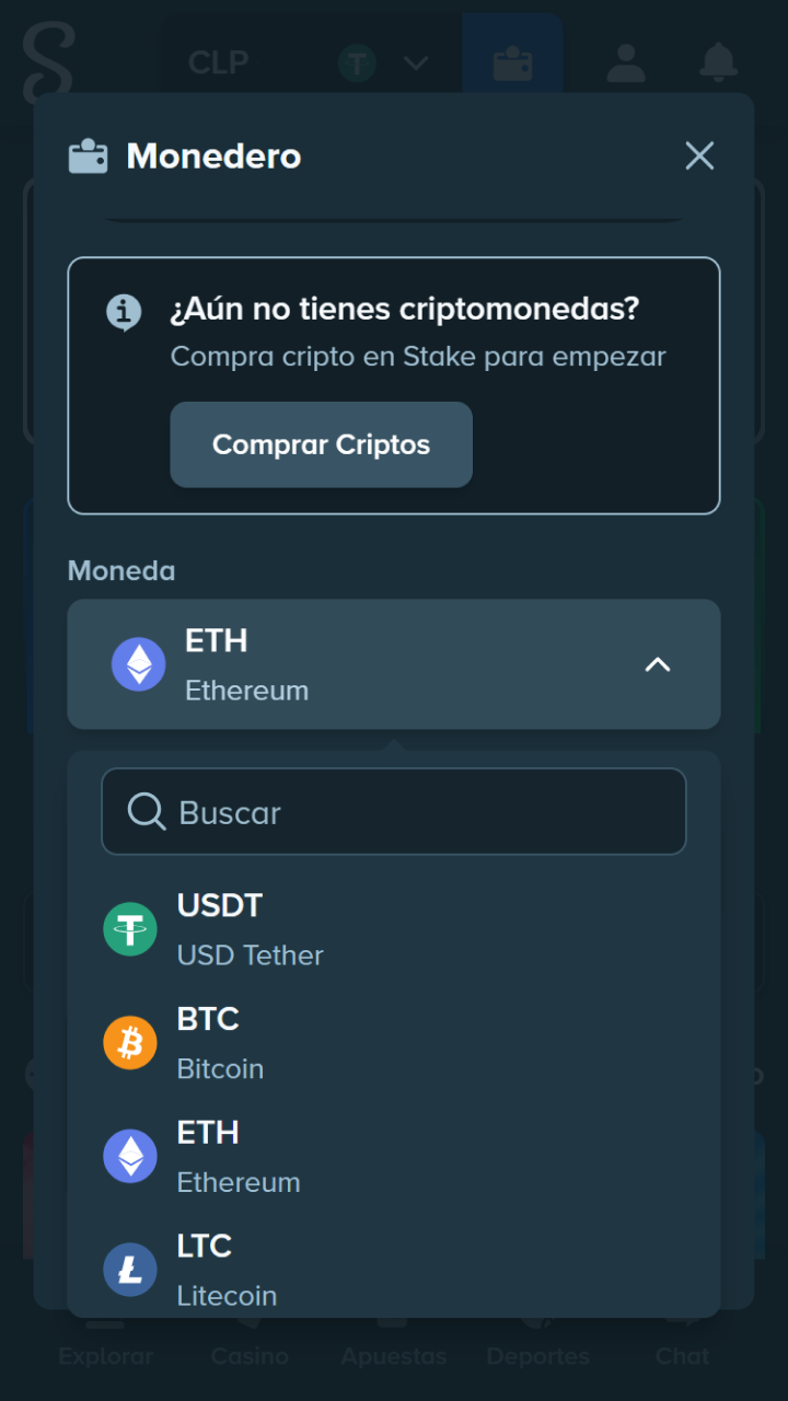 Recarga al instante tu monedero seguro de Stake para jugar al póker.