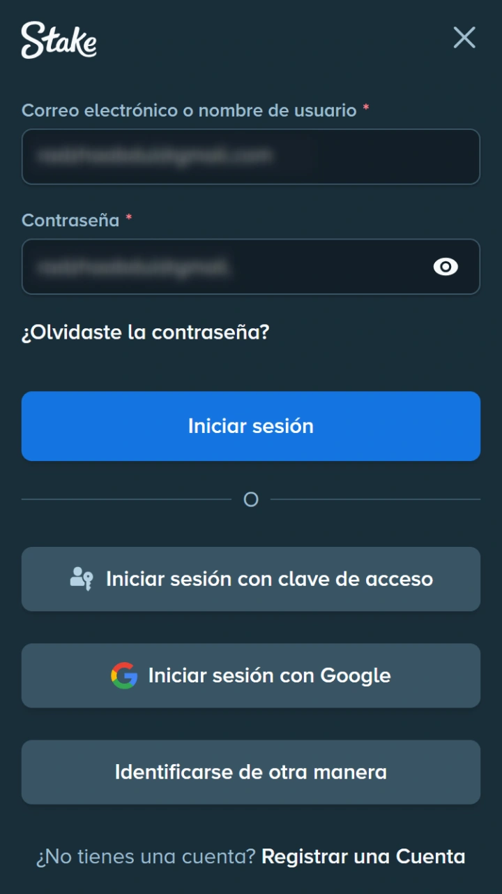 Inicia sesión de forma segura para reclamar tus ganancias acumuladas de Stake.
