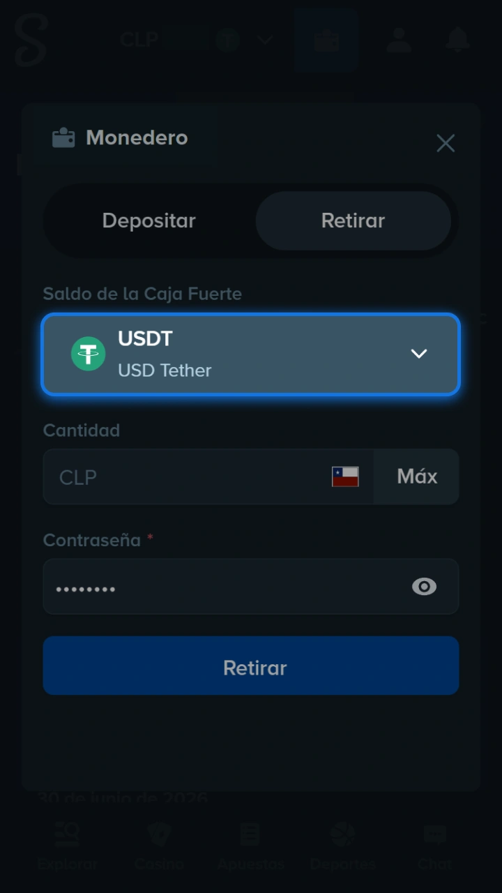 Elige tu criptomoneda favorita como método de retiro seguro en la plataforma Stake.